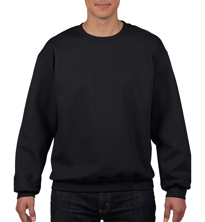 all black crew neck