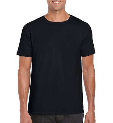 Gildan Irregular Soft Style T-Shirt - Black, XL