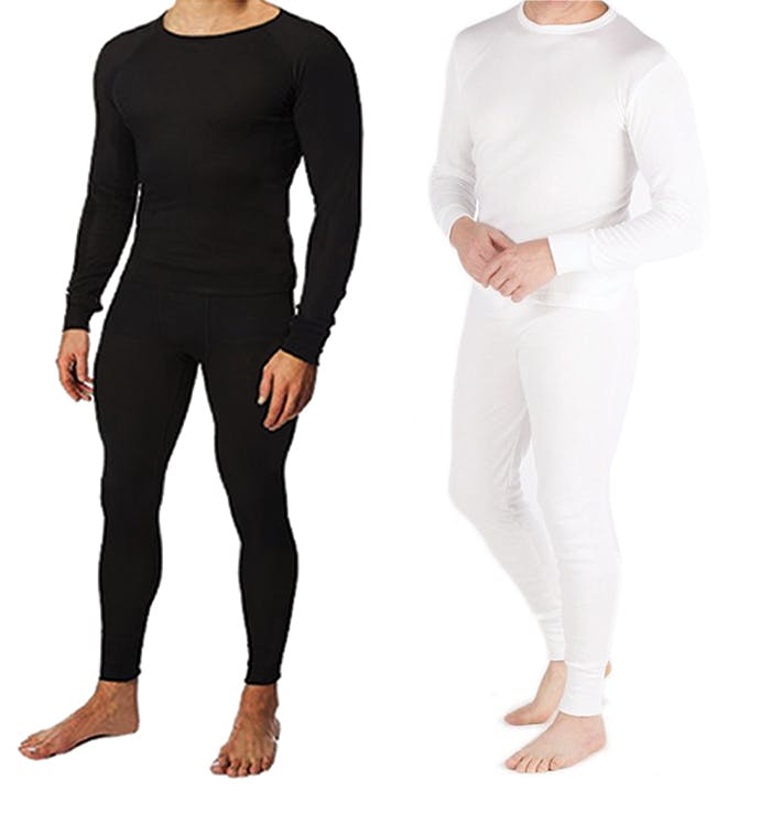 Wholesale Men's Thermal Underwear Set - Black, Large (SKU 2134071 ...