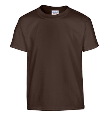 Dark Chocolate Gildan First Quality Dryblend Youth T-shirt - Medium
