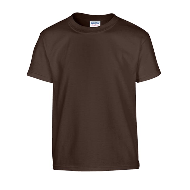 Dark Chocolate Gildan First Quality Dryblend Youth T-shirt - Medium