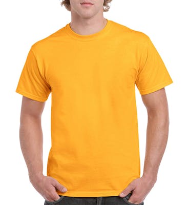 Gildan Heavy Cotton Men's T-Shirt - Gold, XL