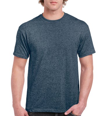 Gildan Heavy Cotton Men's T-Shirt - Heather Navy, Medium