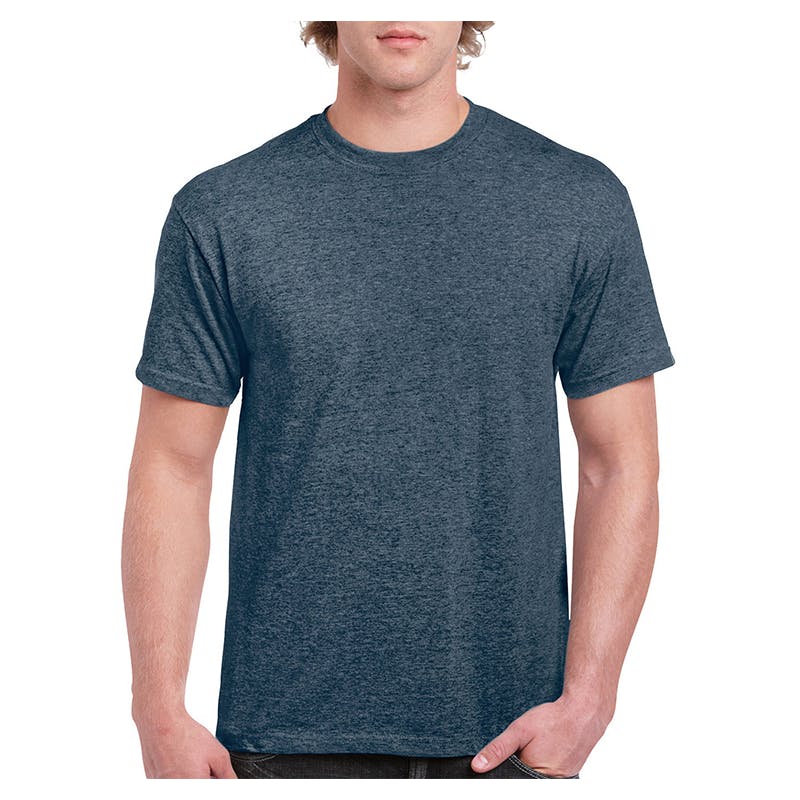 Gildan Heavy Cotton Men's T-Shirt - Heather Navy  Medium