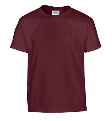 Maroon Gildan First Quality Dryblend Youth T-shirt - Large
