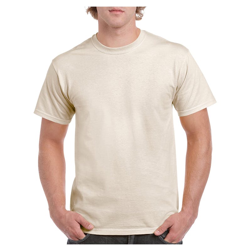 Gildan Men's Heavy Cotton T-Shirt - Natural  Medium