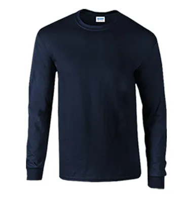 Irregular Long-Sleeve Tees - Navy, Large