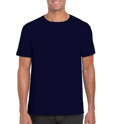 Gildan Irregular Men's Soft Style T-Shirt, Navy, Small