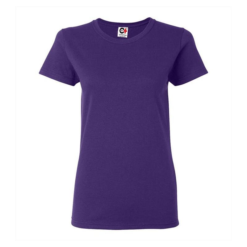 Cotton Plus Women's Spandex T-Shirt -Purple - Medium