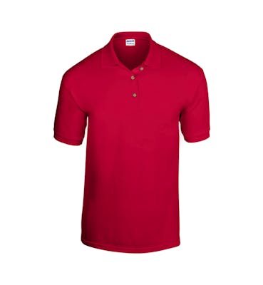 Gildan Irregular Polo Shirts - Red, Large