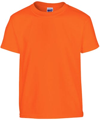 Gildan First Quality Youth T-Shirt - Safety Orange - Medium