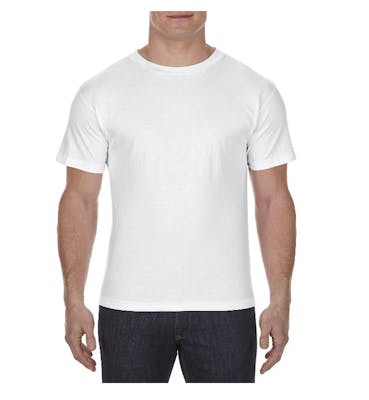 Alstyle Irregular Men's T-Shirt, White, XL