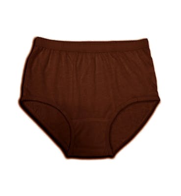 Cotton Plus Women's Panties, Chocolate, Size 9