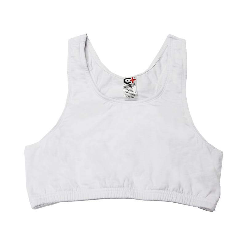 Cotton Plus Sports Bra - White - Size 32 - Small