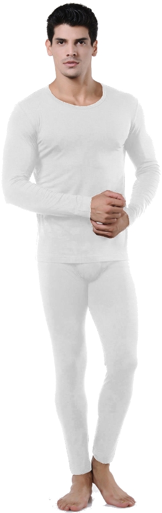 mens thermal underwear white