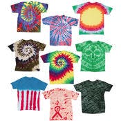Men's Tie-Dye T-Shirts, Assorted, 3X