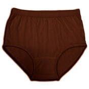 Cotton Plus Women's Panties, Chocolate, Size 8