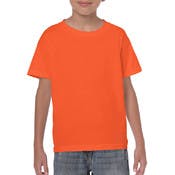 Heavy Cotton Youth T-shirt, Orange, Medium