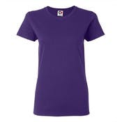 Cotton Plus Women's Spandex T-Shirt, Purple, Medium