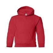 Kids' Hooded Pullover, Red, Large