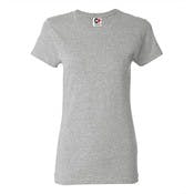 Cotton Plus Women's Spandex T-Shirt, Sports Gray, Large