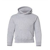 Kids' Hooded Pullover, Sports Gray, Large