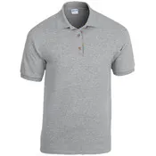 Irregular Gildan Polo Shirts, Sports Gray, Medium