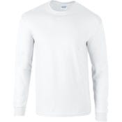 Irregular Gildan Long-Sleeve T-Shirt - White, Medium