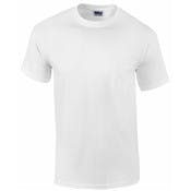 Gildan Irregular Men's Short Sleeve Pocket T-Shirt, White, Large