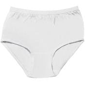 Women's Cotton Plus Panties - White - Size 10