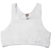 Cotton Plus Sports Bras - White, Size 50
