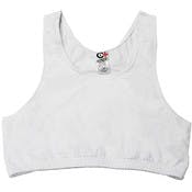 Cotton Plus Sports Bras - White, Size 54