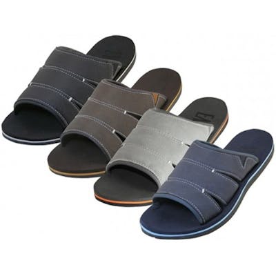 Men's Sport Slide Sandals - Sizes 7-12, Assorted Colors