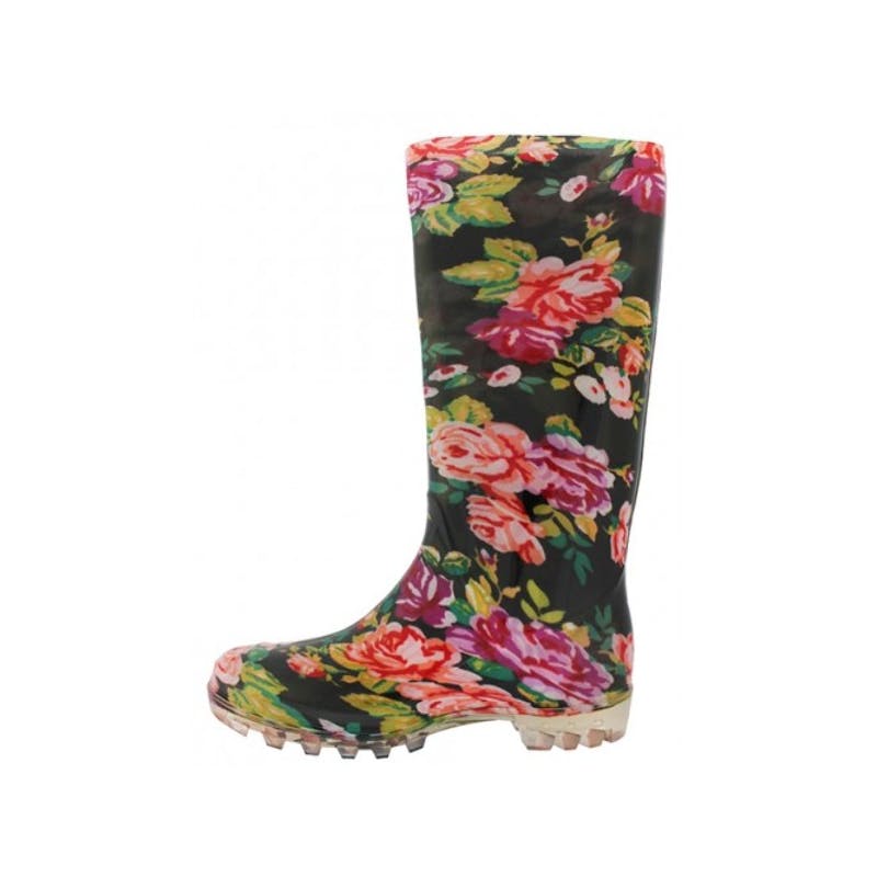 Women's Rosses Printed Rubber Rain Boots - Size: 5-10