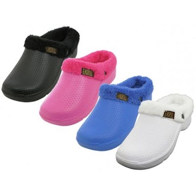 Women's Lined Clogs - Assorted Colors, Sizes 5-10, Faux Fur