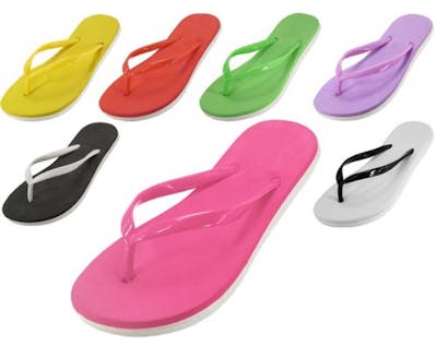 Wholesale Women's Soft Jelly Rubber Flip Flops | DollarDays