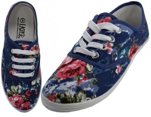 canvas printed shoes