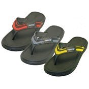 Men's EVA Thong Sandals - Sizes 7-12, 3 Color Bands