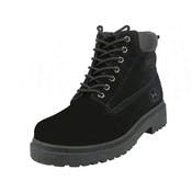 Men's Insulated Work Boots - Black Suede, Size 9-13