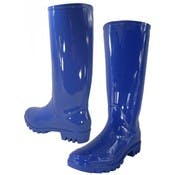 Women's Rain Boots - Blue, Rubber, Size 6-11