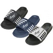 Men's Slide Sandals - Sizes 7-13, Velcro, 36 Pairs