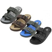 Men's Double Strap Sandals - 4 Colors, Sizes 7-12