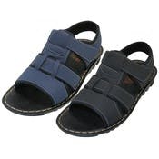 Men's Hiker Strap Sandals - Sizes 7-13, Navy & Black, Velcro Closures