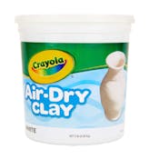 Crayola Air-Dry Clay - White, 5 lb. Resealable Bucket