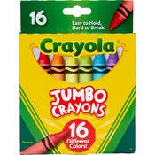 Crayola Jumbo Crayons - 16 Count, Assorted Colors