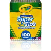Crayola Markers - 100 Super Tip Colors, Washable