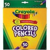 Crayola Colored Pencils - 50 Colors, Pre-Sharpened