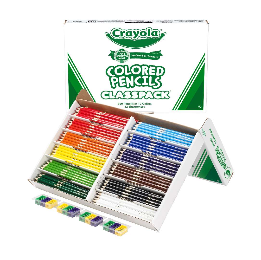 Wholesale Colored Pencils - 24 Pack, Pre-Sharpened - DollarDays