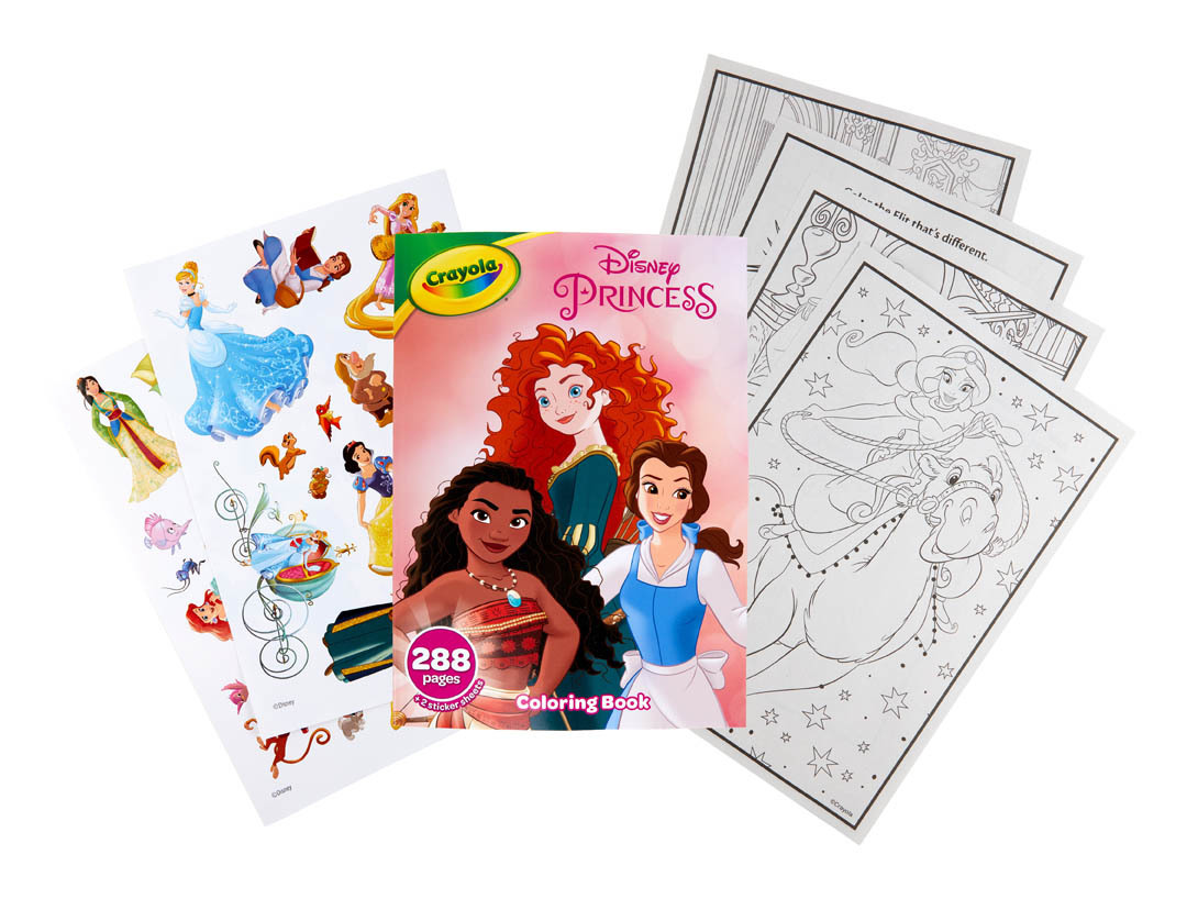 Crayola Disney Princess Coloring and Activity Book, 32 pages