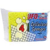 Wholesale 5 Pack UFO Abrasive Sponge Scrubbers RED/ BLUE/ YELLOW